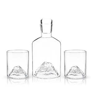 Viski: Mountain Decanter and Tumblers