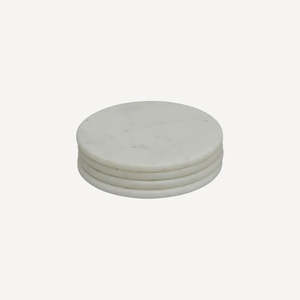 Dining: Malmo Coasters White Set of 4