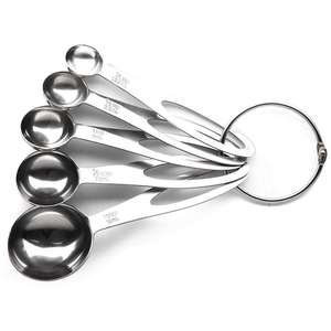 Bakeware Accessories: Measuring Spoons Stainless Steel Set of 5