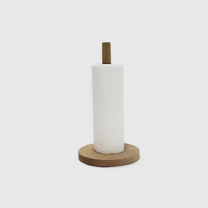 Wooden: Wooden Paper Towel Holder - Solid Oak