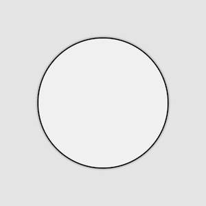 Living: Slim Mirror Round