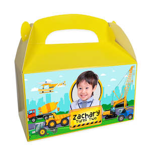 Theme Treat Box: Personalised Treat Box - Construction