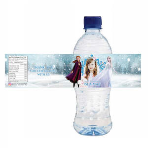 Frozen Personalized Water Bottle Label