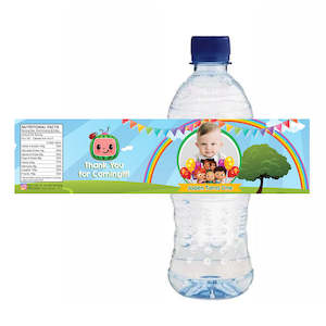 Cocomelon Water Bottle Label