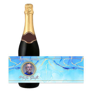 Personalised Wine Label - Ocean Blue