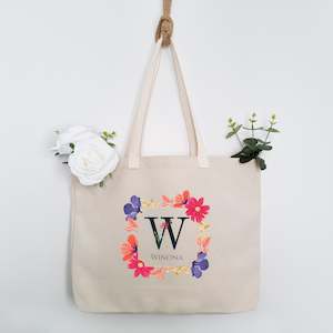 Personalised Tote Bag - Bridesmaid Tropical