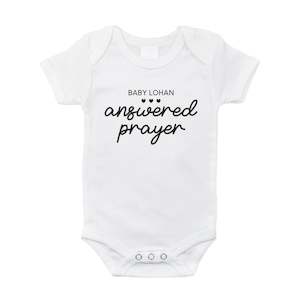 Personalised Onesie - Answered Prayer