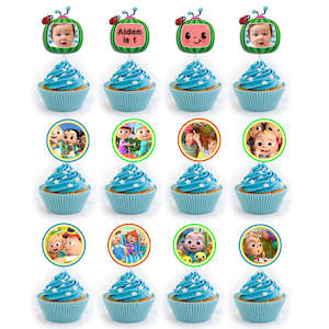 Cupcake Round Toppers: Cupcake Round Toppers - Cocomelon