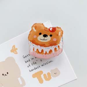 Phone Grip: Bear Cake