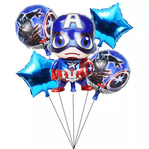 Captain America Foil Balloons (5pcs)