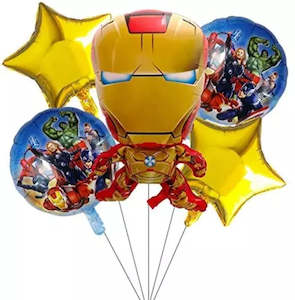 Avengers: Ironman Foil Balloons (5pcs)