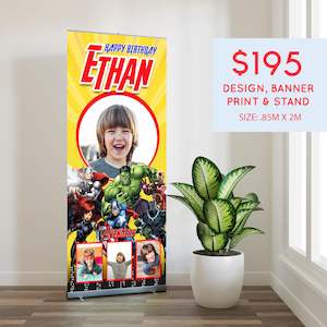 Avengers Pull Up Banner