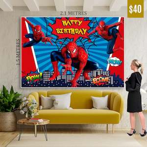 Birthday Banner: Spiderman Banner