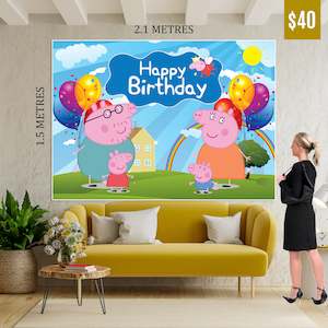 Birthday Banner: Peppa Pig Banner