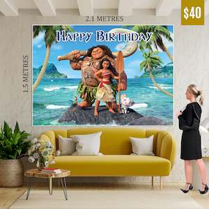 Birthday Banner: Moana Banner