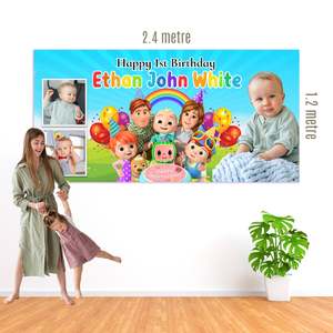 Cocomelon: Personalized PVC Banners (4 eyelets)