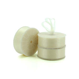 Chiffon Plain Ribbon Cut Edge 38mmx100m - Ivory