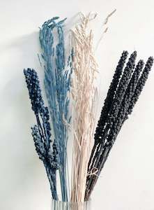 Fresh Flowers Foliage 1: Mixed dried flower box - Wintery hues - 12 bunches