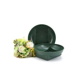 Oceans Containers: Oasis Square Base Bowl 15Diacm Pk/25 - Green