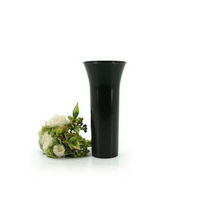 Oceans Containers: Plastic Replacement Vase for Flower Stand 14Diax30Hcm - Black (5126)