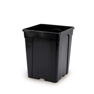 Oceans Containers: Plastic Square Bucket 22Sqx27Hcm - Black (68-2288A)