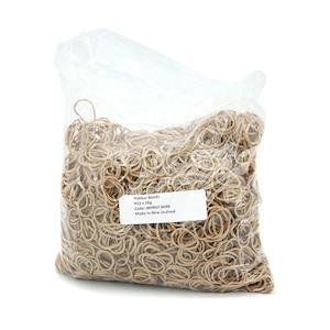 Oceans Accessories Adhesive Ties: Rubber Bands #12 1kg Bag - Natural