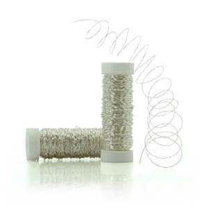 Oceans Accessories Wire: Oasis Bullion Wire (Spool) 25gm - Silver
