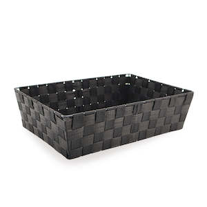 Poly Weave Hamper Tray 40Lx28Wx11Hcm - Black
