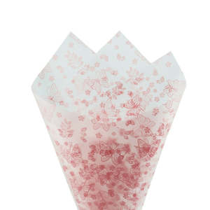 Cello Frost Butterfly Sheet 50x60cm (50mu) Pk/50 - Lt Pink