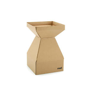 Oceans Boxes Bags: MOD Square Vase Small 14Sqx22Hcm Pk/10 - Natural
