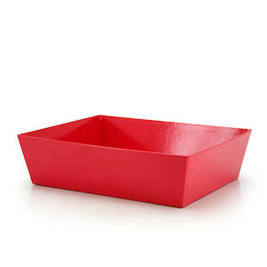 Oceans Boxes Bags: Solid Hamper Tray 37Lx29Wx10Hcm Pk/10 - Red