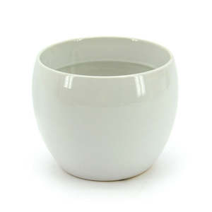 Oceans Ceramics: Ceramic Oval Bowl 14TDx10BDx12Hcm - White (03-OV-4)