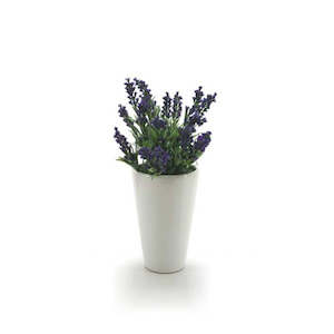 Oceans Ceramics: Ceramic Cone Vase 13TDx9BDx20Hcm - Ivory (03-DOL44)