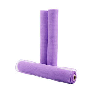 Oceans Fabric Floral Wrap: Synthetic Plain Deco Mesh Roll 53cmx9m - Lilac