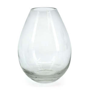Glass Teardrop Vase 7.8TDx9BDx24.5Hcm - Clear (02-TEARDROP-18)