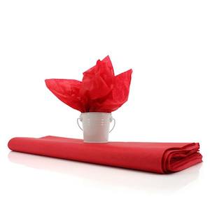 Tissue Coloured 50x75cm (17gsm) - Red