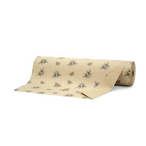 Oceans Paper: Kraft Paper Bees Roll 60cmx100m (100gsm) - Brown/Black