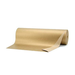 Oceans Paper: Kraft Paper Metallic Roll 59cmx200m (60gsm) - Natural/Gold