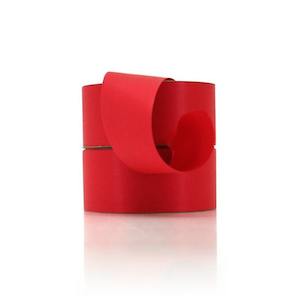 Matt Double Colour Poly Ribbon 50mmx45.7m - Red
