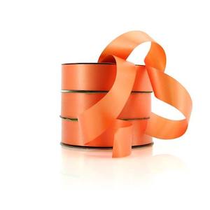 Watermark Poly Ribbon 32mmx100m - Orange