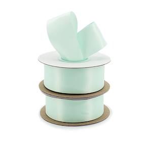 Recycled Polyester Double Face Satin Ribbon 38mmx25m - Ice Mint