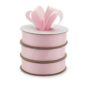 Recycled Polyester Grosgrain Satin Ribbon 25mmx25m - Icy Pink