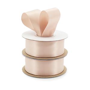 Recycled Polyester Double Face Satin Ribbon 38mmx25m - Vanilla