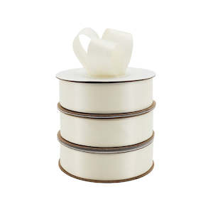 Recycled Polyester Double Face Satin Ribbon 25mmx25m - Raspberry