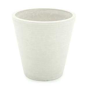 Stonefusion Cone Pot Medium 15Diax15Hcm - White