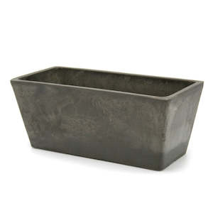 Stonefusion Tapered Trough 25.5Lx12Wx10Hcm - Charcoal