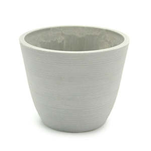 Oceans Stonefusion: Stonefusion Groove Pot Small 15Diax12.3Hcm - Grey