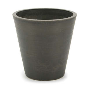 Stonefusion Cone Pot Medium 15Diax15Hcm - Charcoal