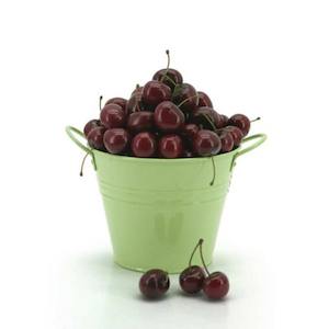 Tin Round Bucket w/Ear Handles Medium 15TDx10BDx12Hcm - Sage (04-13)