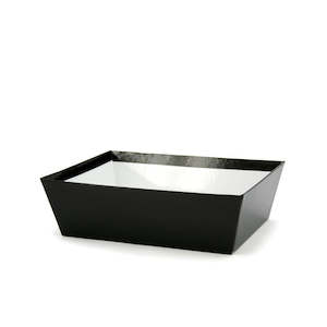 Oceans Boxes Bags Gift Hamper Boxes: Solid Hamper Tray 32Lx24Wx9Hcm Pk/10 - Black
